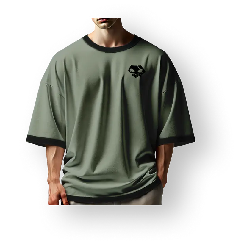 Behind the Brim Oversized Tee (Shade Edition), front